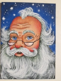 Happy Painting ATCs ... Santa Claus