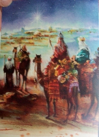Recycle Christmas card #26 - Wise Men