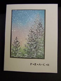 Word Theme Christmas Card Swap- #2 Peace