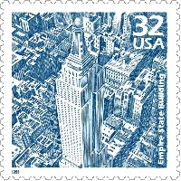 Postage Stamp ATC Series #7: Buildings