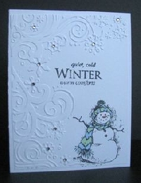 Theme A Week Christmas Cards #7 Snowman