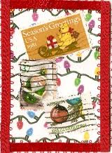 USAPC:  Christmas ATC with Christmas Postage Stamp
