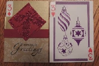 Christmas Altered Playing Card