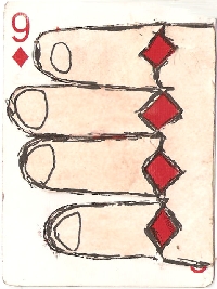 Altered Playing Cards- Hearts