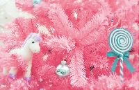 Pink Christmas profile decoration
