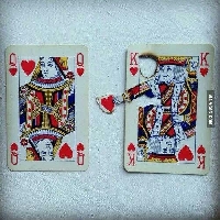 â™¥ â™¦ Valentine Altered Playing Card