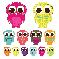 Owl Sticker Sheet Swap