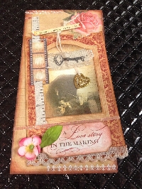 VS: Vintage Love Story Tag or Bookmark