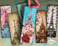 Handmade Paris Themed Bookmarks!