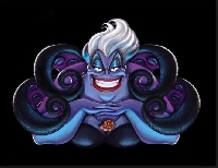 Villians ATC Series #2: Ursula the Sea Witch