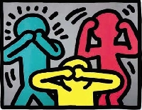 Serial artsy ATCs-Keith Haring