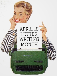 National Card and Letter Writing Month in April