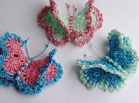 Crochet Butterflies, Butterfly Magnets