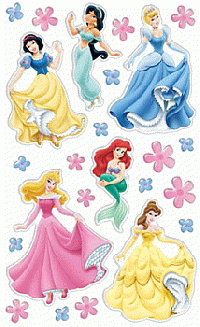 50 Disney's princesses stickers swap