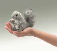 Hand sized stuffed animal & postcard