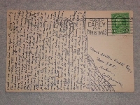 Ugly Postcard #1 - Tiny Writing - international