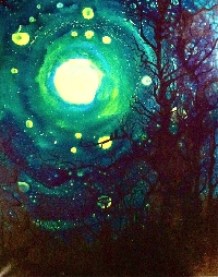 The Otherworld Simple ATC #4: Moon and Stars