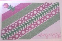 :) ~ Washi Tape Samples & Decorate a card INT