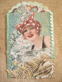 Vintage Bathing Beauty Binder Trading Card