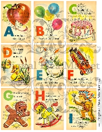 SWL ~ ABC letter ATCs - H