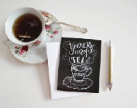 WIYM:  Tea and a Note Card