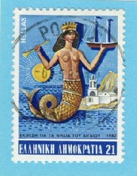 MLU: 1 Stamp Mermaid Mail Art June