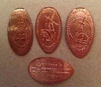 Pressed pennies Set of 4