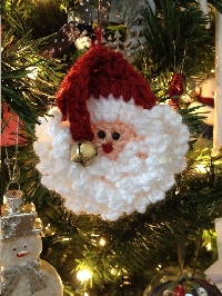 Christmas Ornament  Handmade   Santa