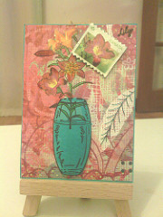 Flower Postage Stamps ATC