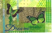 WIYM: Color Series - Green Handmade Postcard 
