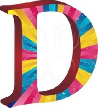 Postcards to represent the letter D