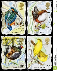 Birds on stamps