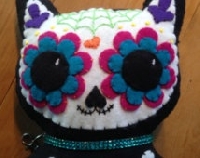 LBoE- day of the dead/sugar skull plushie