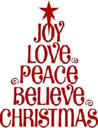 Word Theme Christmas Card Swap- #2 Peace *USA*