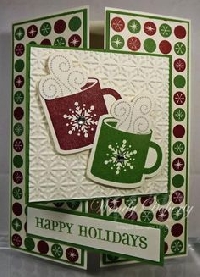 Word Theme Christmas Card Swap- #3 Happy *USA*