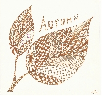Autumn Zentangle