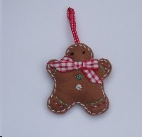Christmas Ornament Handmade Gingerbread Man/Girl