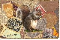 WIYM: Color Series-Brown Handmade Postcard