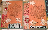 Fall leaves ATC- USA only