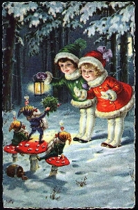 Christmas/Holiday Card # 2 - Children on the snow