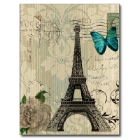 Handmade Postcard - Paris