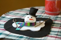 MELTED SNOWMAN ORNAMENT