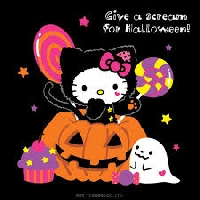 Hello Kitty Halloween ATC