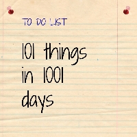 101 Things Progress- October 2015