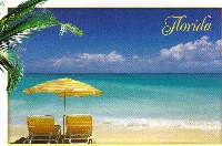 Beach Scene Postcard - US only