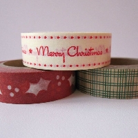 SS: Christmas washi in a notecard USA only