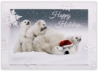 Happy Holidays Card swap-Teddy bear or Polar bear 