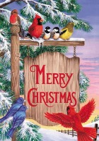 BLoG Store Bought Bird Christmas Card w/Extra INT
