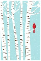 BLoG Cardinal In The Snow ATC USA & Canada