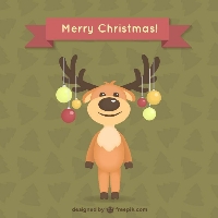 Christmas Card Fun - #7 Reindeer - USA